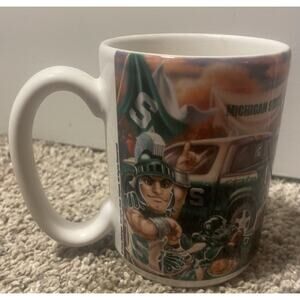 Michigan State University Spartans Coffee Mug Tailgate Sparty Dona Gelsinger USA